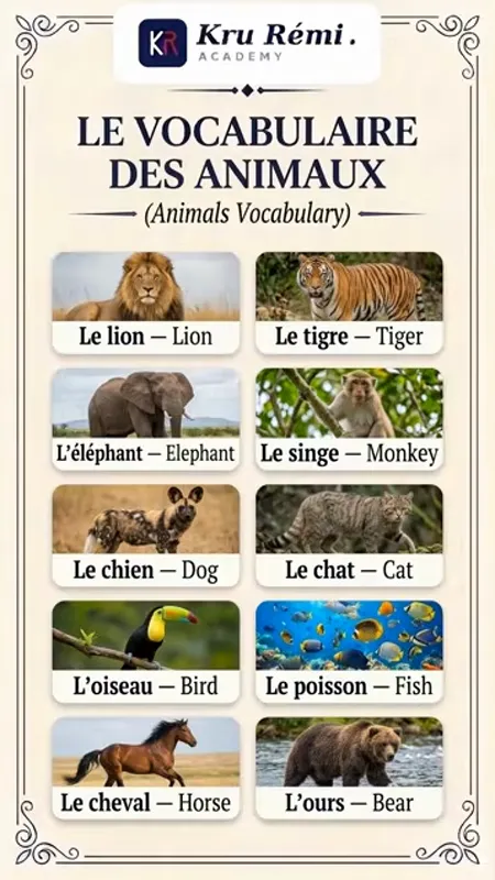 Animals in French
